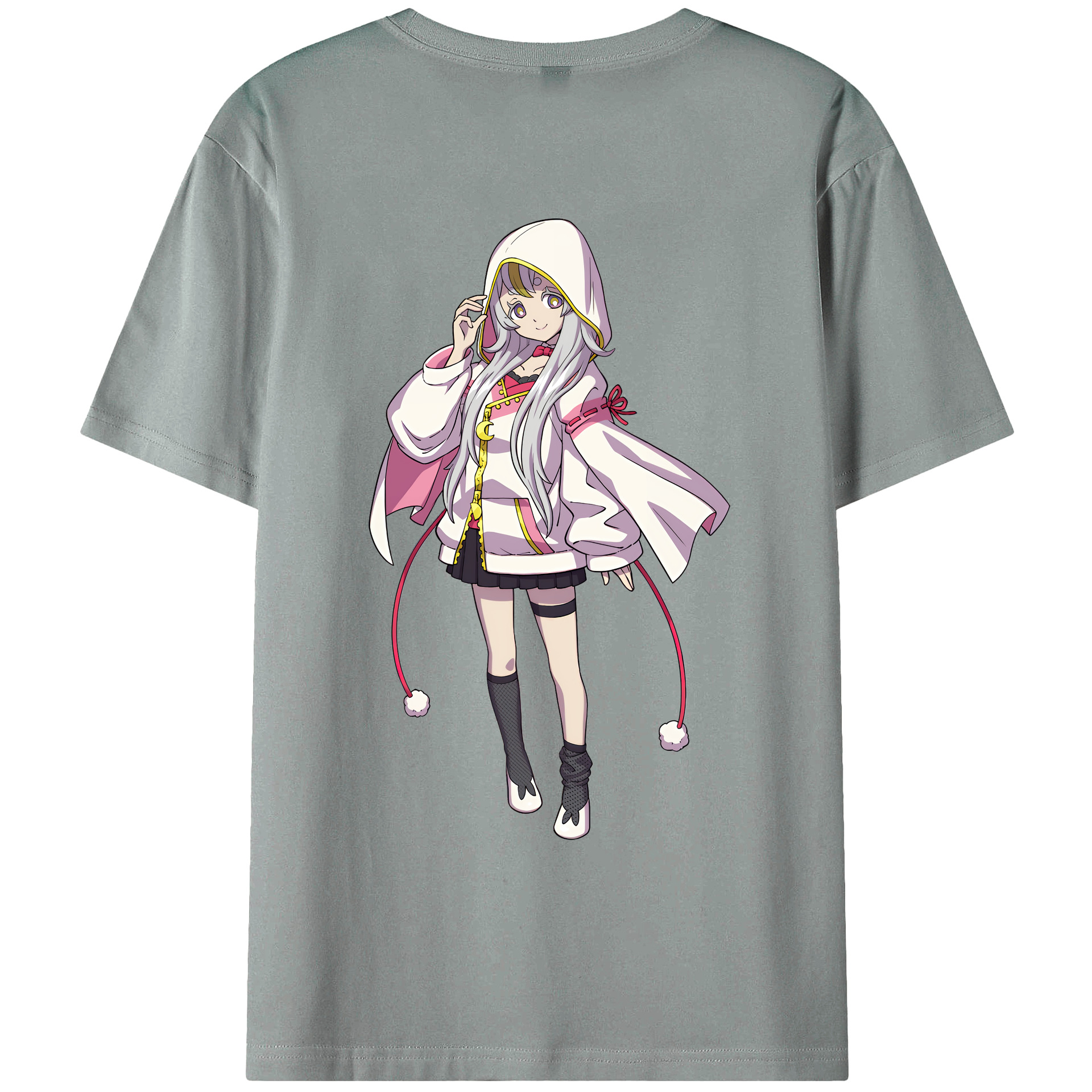 （画像用） 妖怪ウォッチ Yo-kai Watch 綿100％ メンズ半袖Tシャツ（バックプリント） 通気性